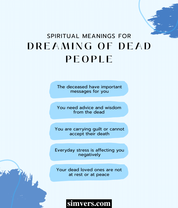 Spiritual meanings for dreaming of dead people