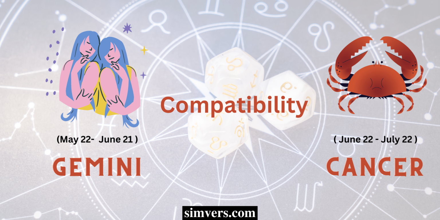 Gemini & Cancer Compatibility (Sexual, Emotional, & Love)