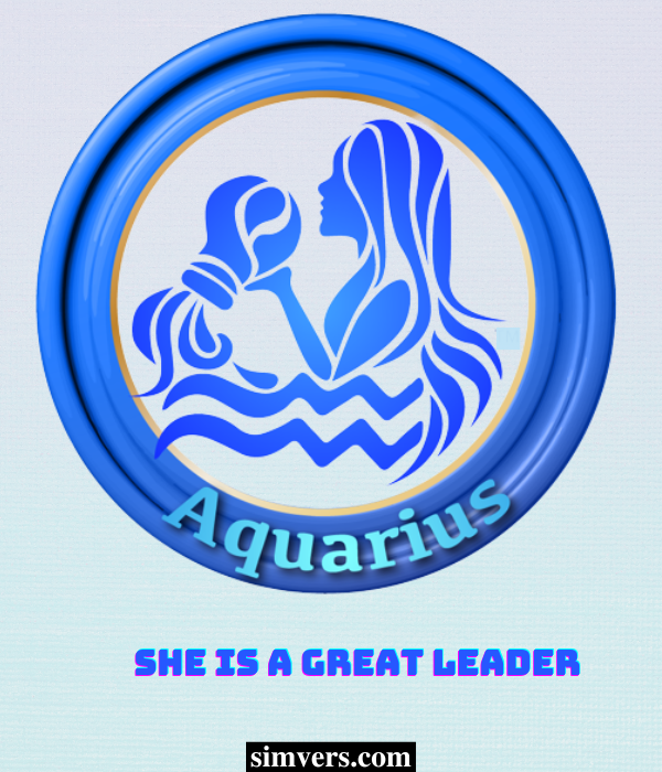 Aquarius woman is a great leader