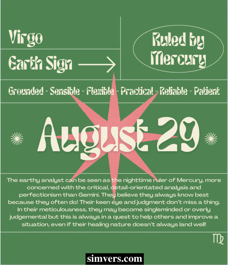 August 29 Zodiac Birthday, Personality, & More (Full Guide)