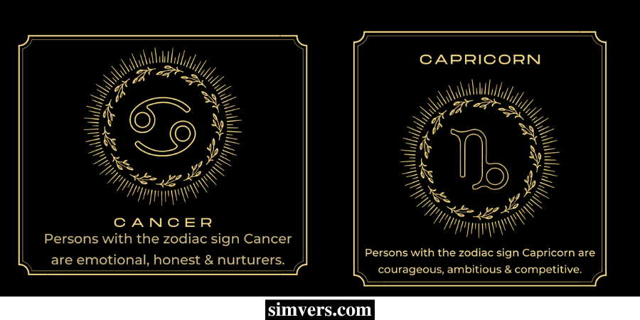 Cancer and Capricorn Personality Traits