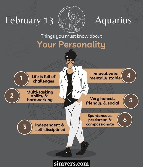 February 13 Personality Traits