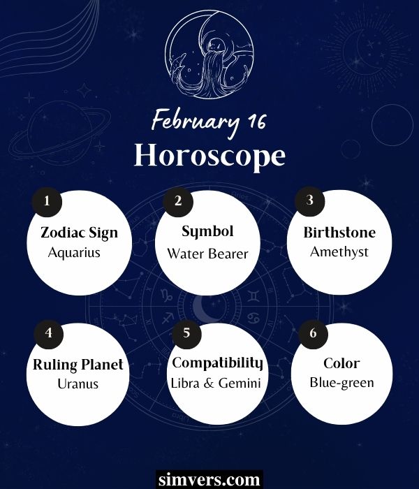 16 february star sign personality