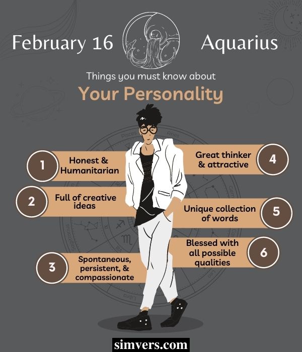 February 16 Personality Traits