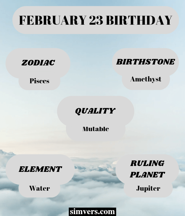 February 23 Birthday