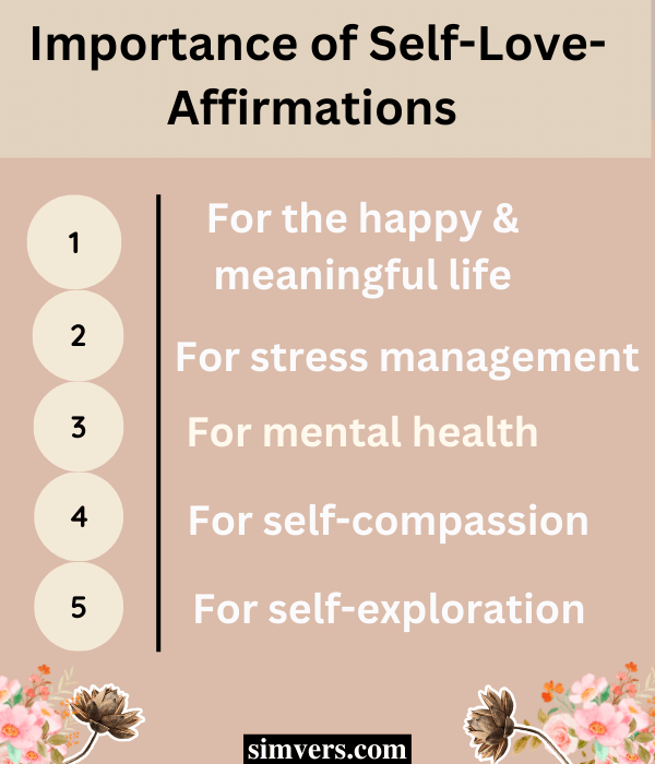 Importance of self-love-affirmations