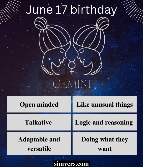 June 17 personality traits