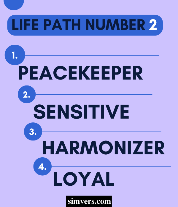 Characteristics of life path number 2