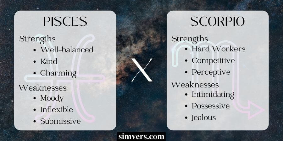 Pisces X Scorpio Strengths & Weaknesses