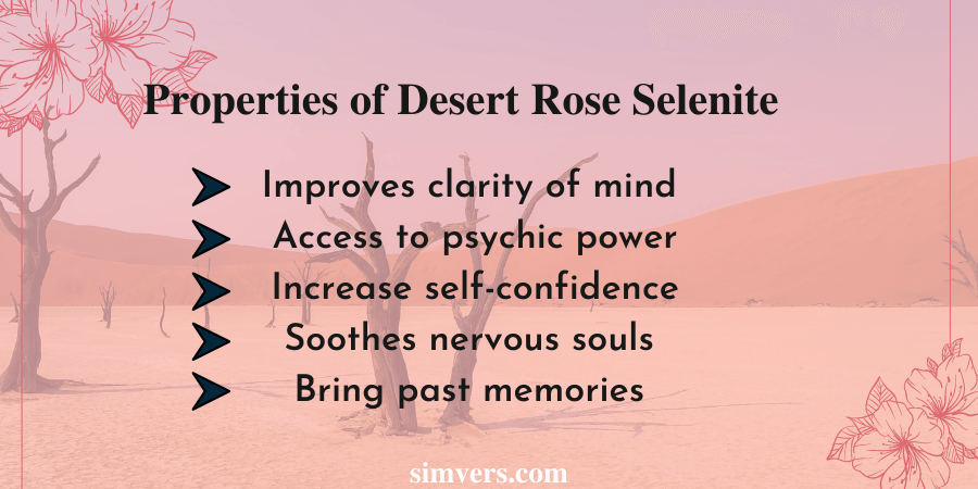 Properties of Desert Rose Selenite