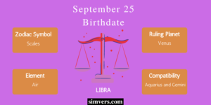 what's your zodiac sign if your birthday is september 25