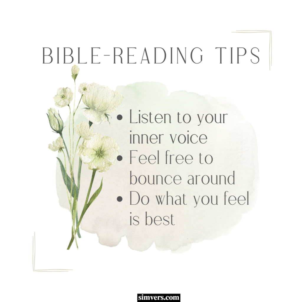 Follow these tips while reading your Bible.