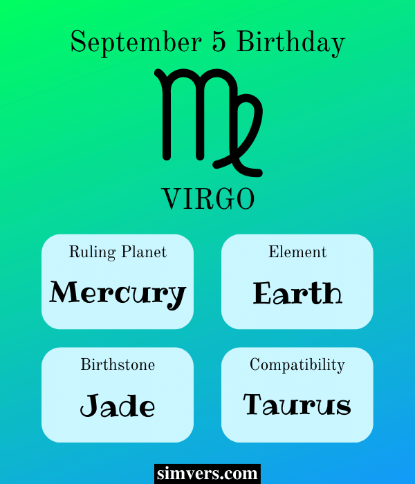 September 5 zodiac symbol