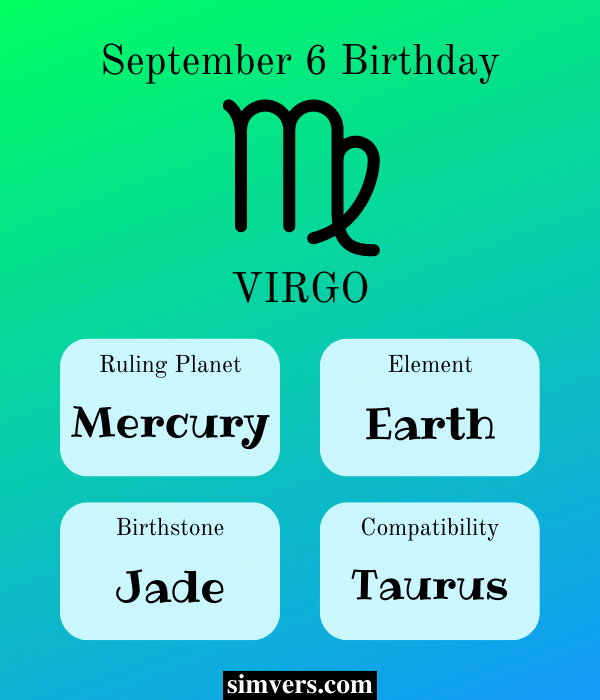 september 6 zodiac symbol