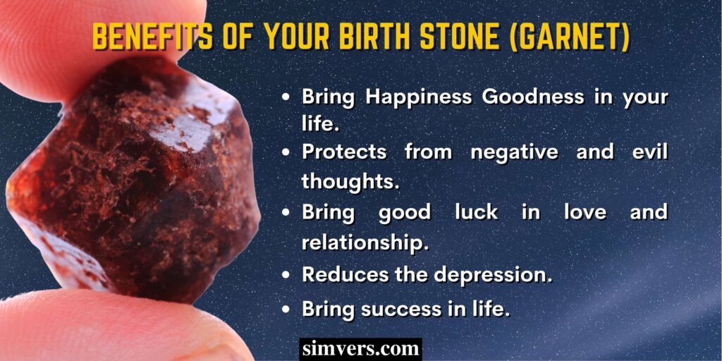 Benefits Of Your Garnet Birthstone