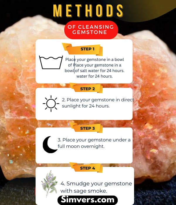 Steps in cleaning your Sunstone Gemstones