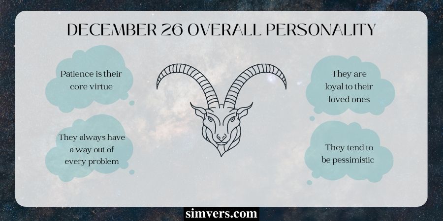 December 26 Overall Personality