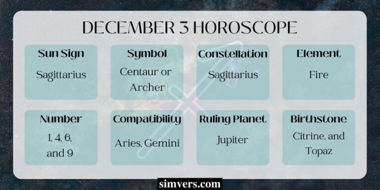 December 3 Zodiac: Traits, Advice & More (A Complete Guide)