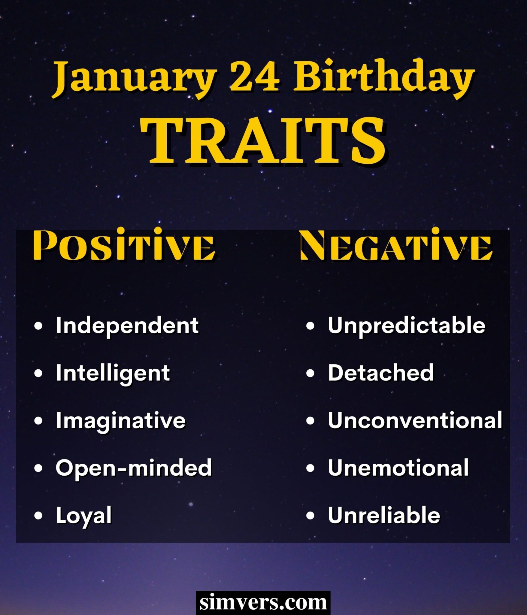 January 24 Zodiac Birthday Traits And More An Ultimate Guide 