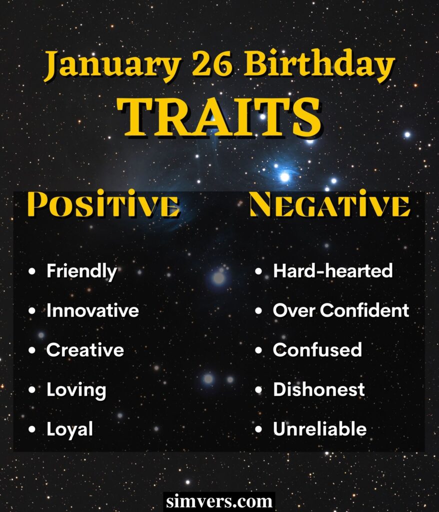 Traits Of People Born On January 26