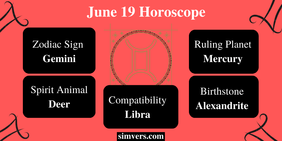 June 19 Horoscope