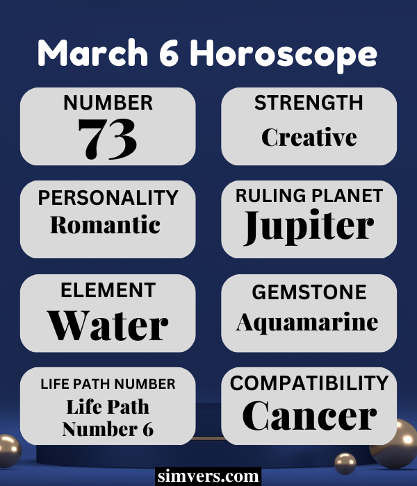 March 6 Horoscope