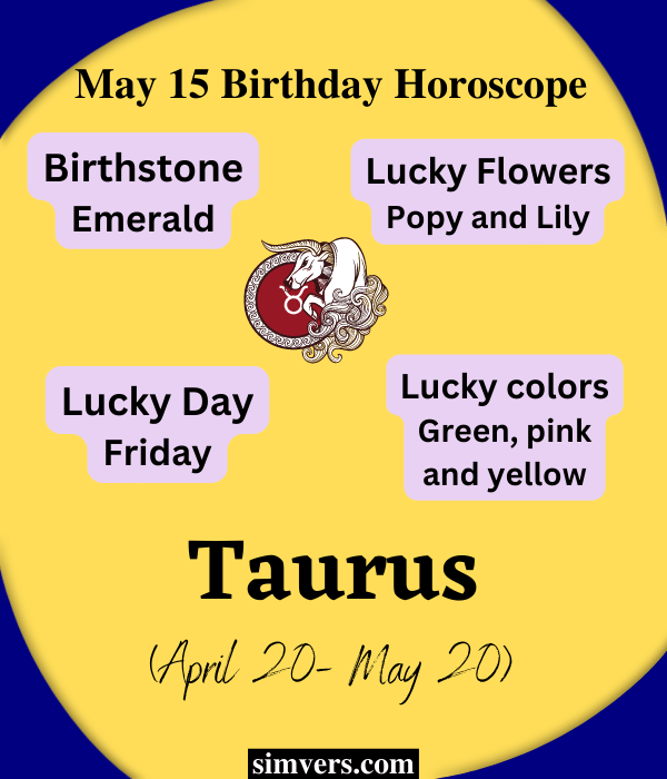 May 15 Zodiac Birthday, Personality, & More Guideline)