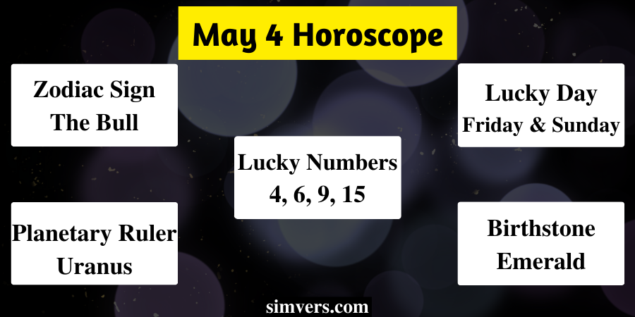 May 4 Birthdate Horoscope Chart 