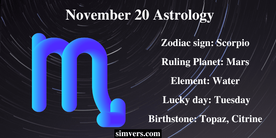 November 20 Astrology