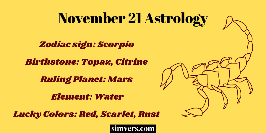 November 21 Astrology