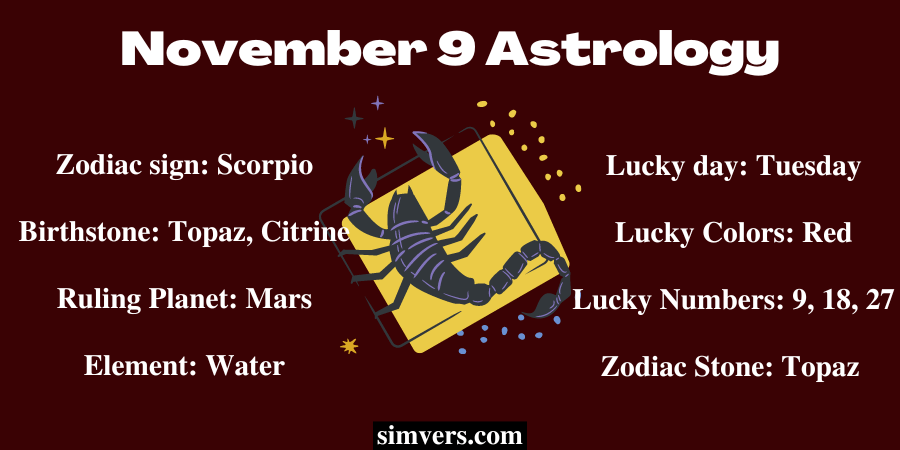 November 9 Astrology