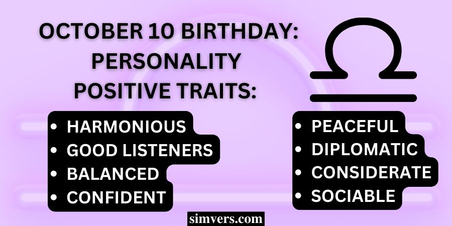 October 10 Zodiac Traits