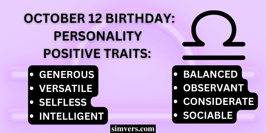 October 12 Zodiac Traits