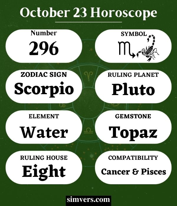 October 23 Horoscope