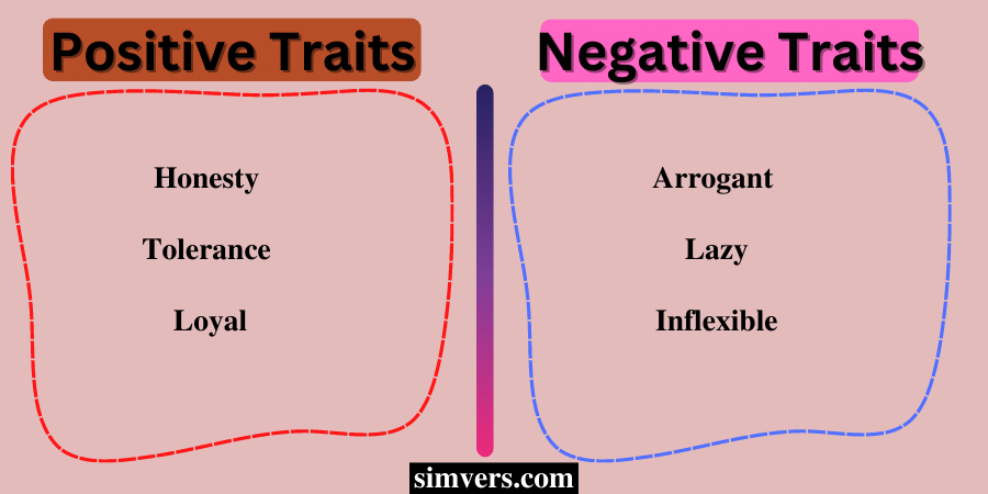 positive and negative traits