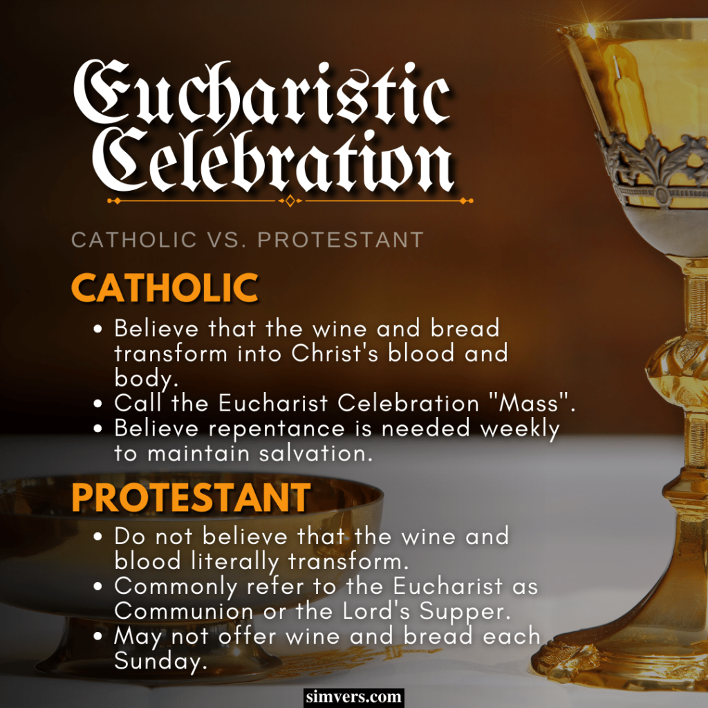 The Eucharist is also known as the Holy Communion or the Lord’s Supper.