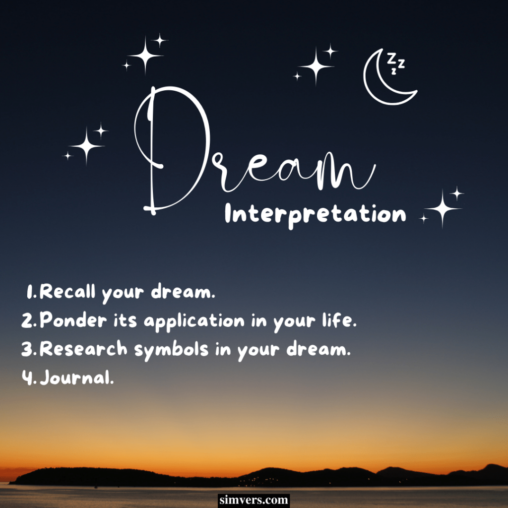 Dream interpretation consists of remembering a dream and assigning meaning to that dream.