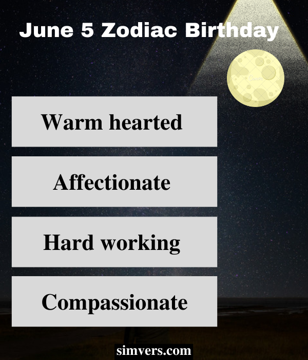 June 5 personality traits