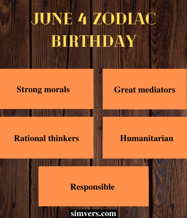 June 4 personality traits