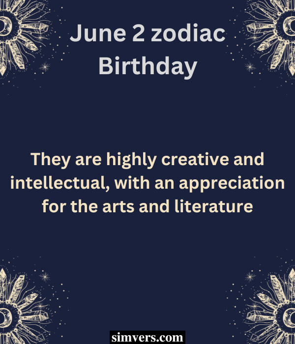 June 2 personality traits