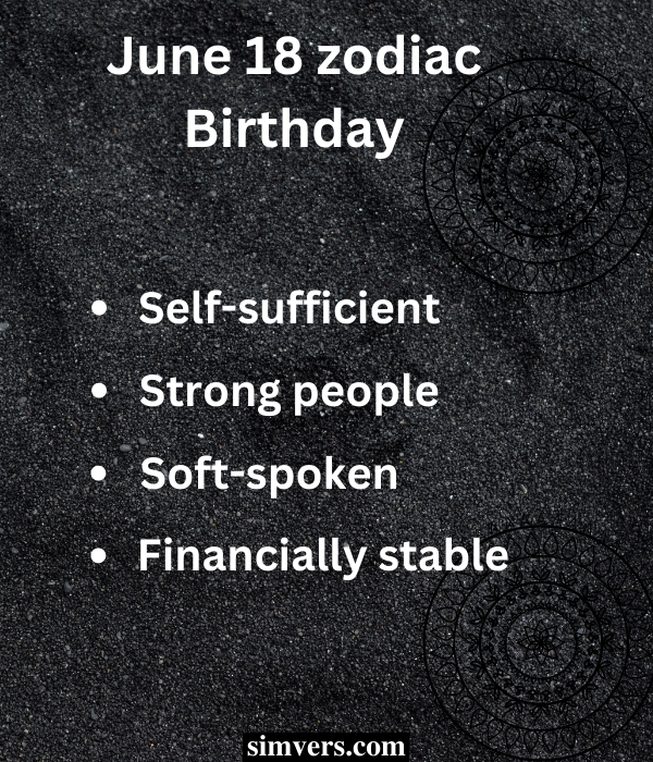 June 18 personality traits