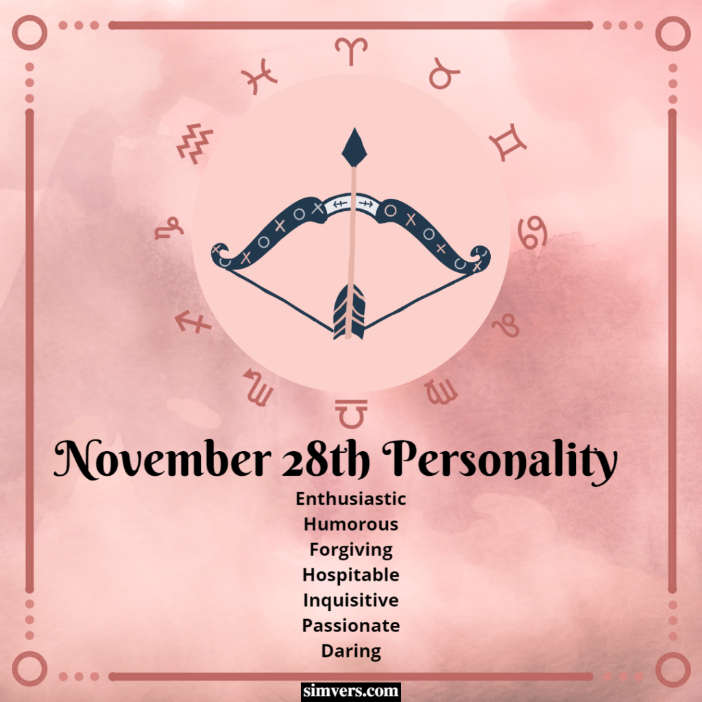 Your November 28th birthday grants you a wonderfully intricate personality.