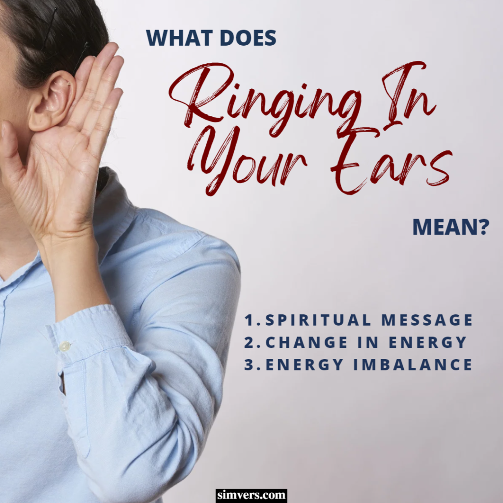 Ringing in your ears means you have a spiritual sign that must be addressed.