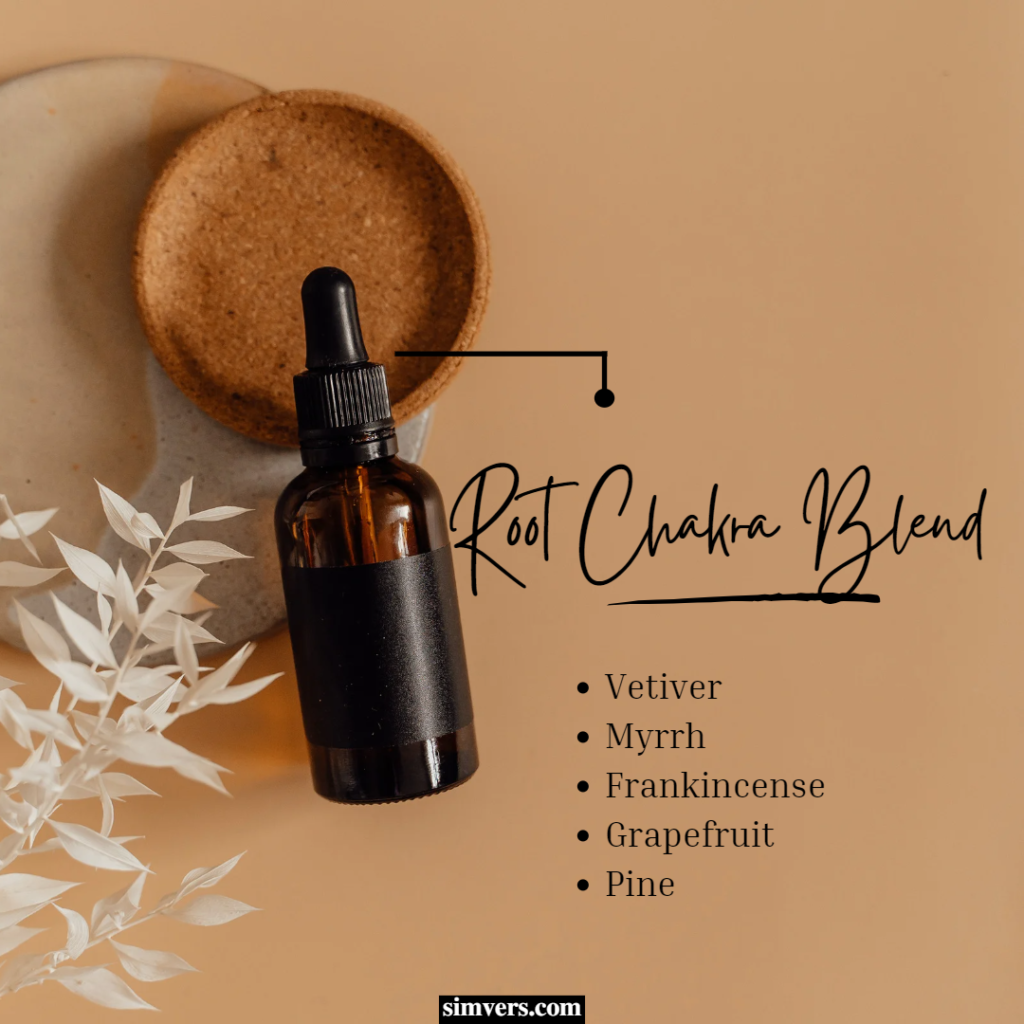 This root chakra blend focuses on essential oils that help you feel steady and secure.