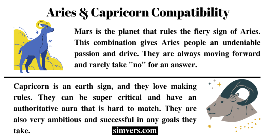 Aries & Capricorn Compatibility